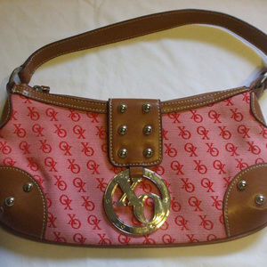 Women's Red XO Nylon Purse Handbag